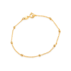 Pulseira Dourada de Bolinhas
